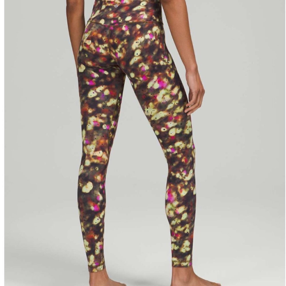 Lululemon‎ Align High-Rise Pant Soft Focus Splatter Green Multi size 6 W5DM9S